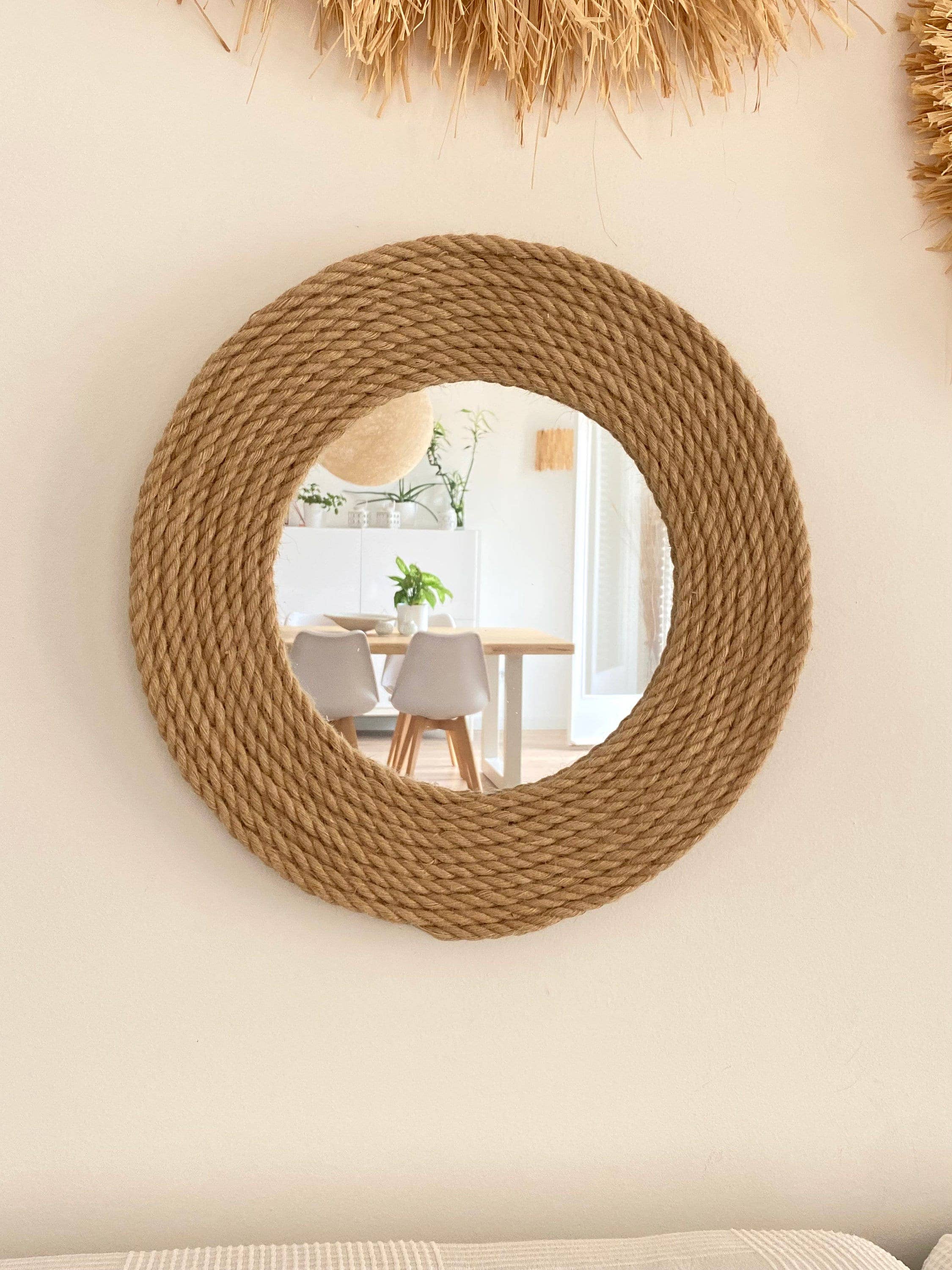 Geometrik Design - Wholesale Wall Stone - Jute Rope Mirror5