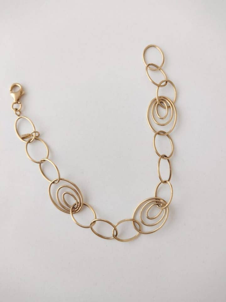 9CT GULD CIRKEL ARMBAND för wholesale av Minnirella