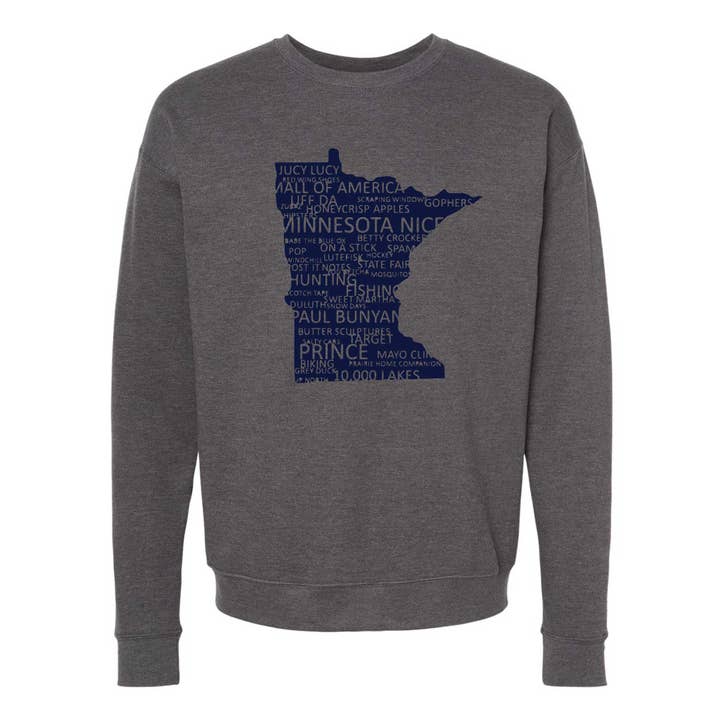 Minnesota Allt Crewneck Sweatshirt för wholesale av Minnesota Awesome