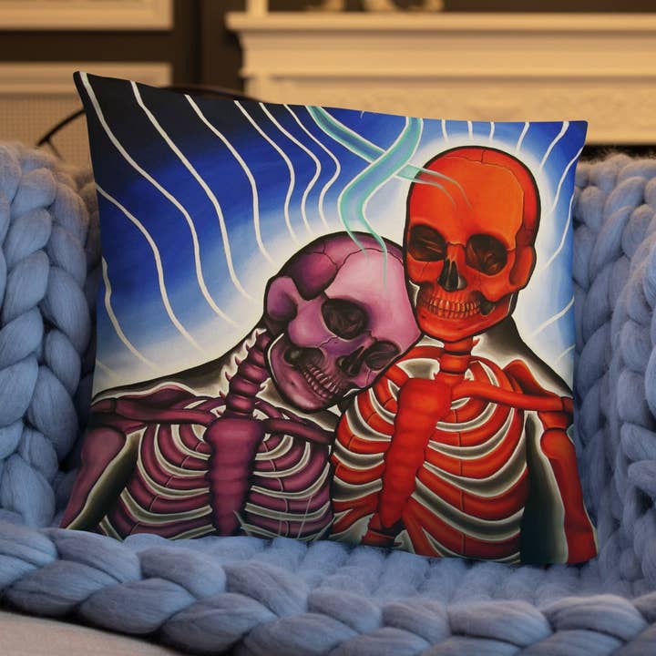 Oreiller « Amoureux éternels » pour la vente par The Art of Francella