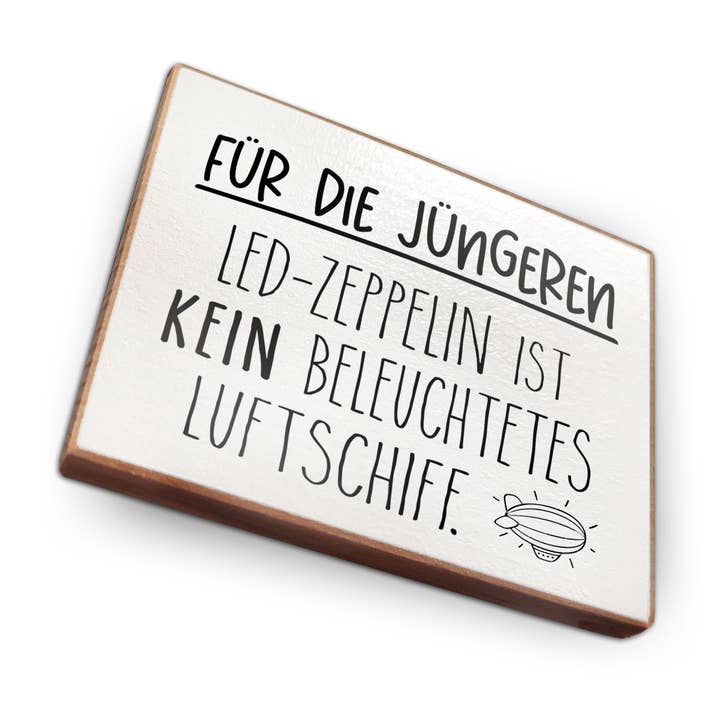 wammi - Wholesale Magnet - Beech Wood Fridge Magnet - Led Zeppelin