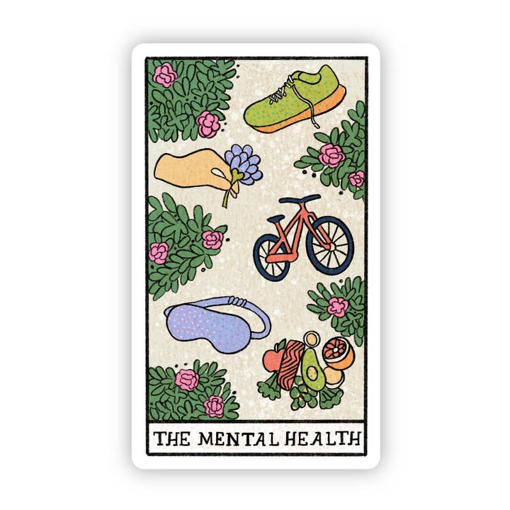 "The Mental Health" Tarot Card Sticker for wholesale by Big Moods