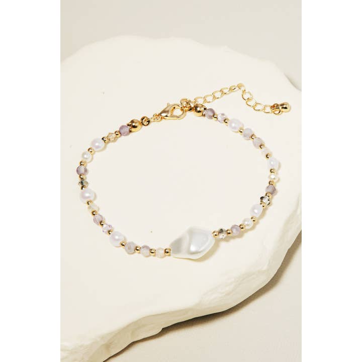 Anarchy Street - Wholesale Beaded Bracelet - Pearl Charm Beaded Bracelet