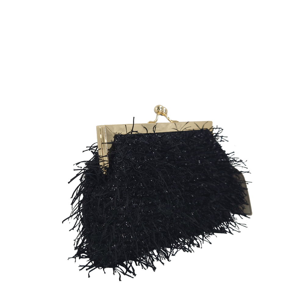 Belle Trading Ltd – Bolsa - Mulher por atacado – Clutch Louise com Fecho de Pressão e Brilho13