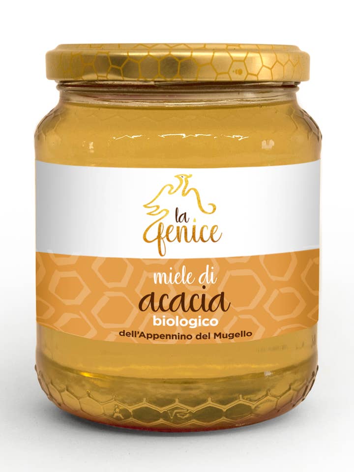 Miele di acacia biologico, made in Tuscany IT per la vendita all'ingrosso da parte di La Fenice