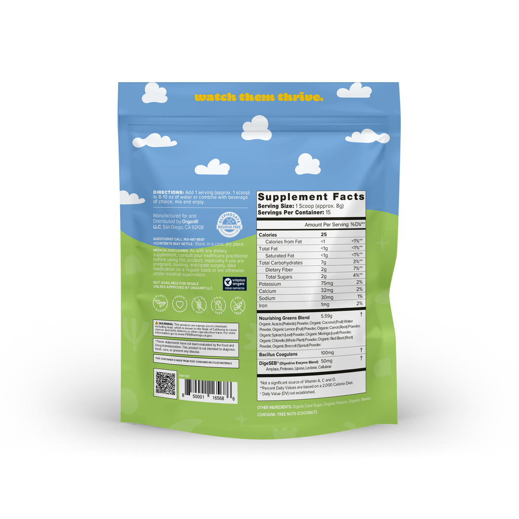 Green Kid's Easy Greens for wholesale on Faire1