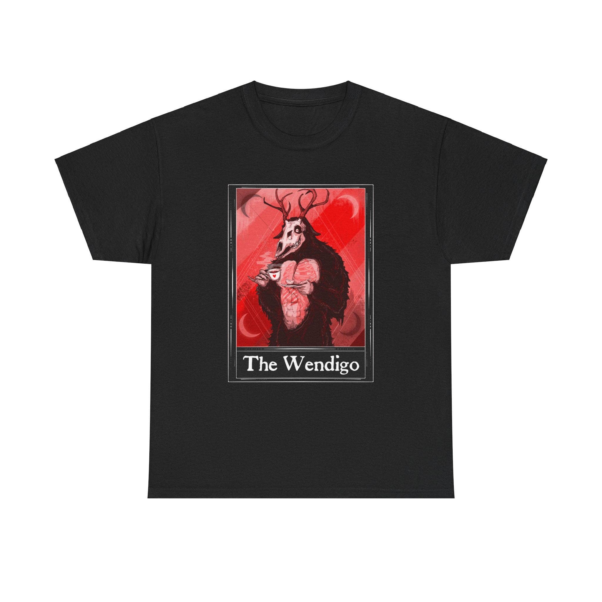 LVB Art - Wholesale T-Shirt (Graphic) - Unisex - The Wendigo Tarot  (Front & Back Print) Unisex Heavy Cotton Tee3