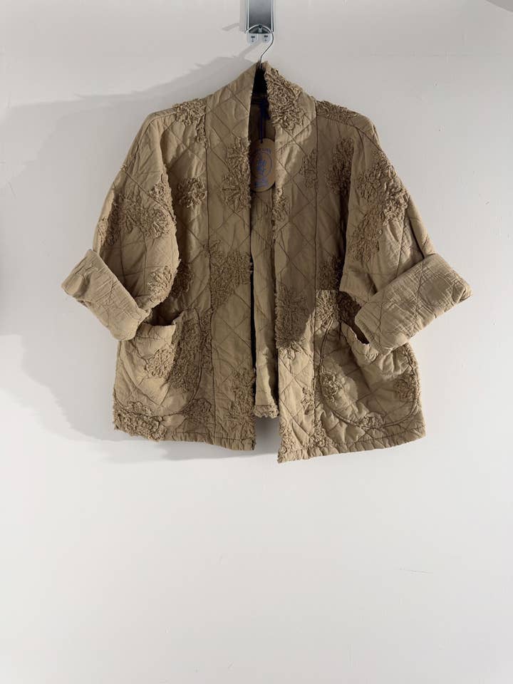 Happy look - Wholesale Jacket - Women's - Women's quilted cotton jacket – 3D embroidery, embossed7