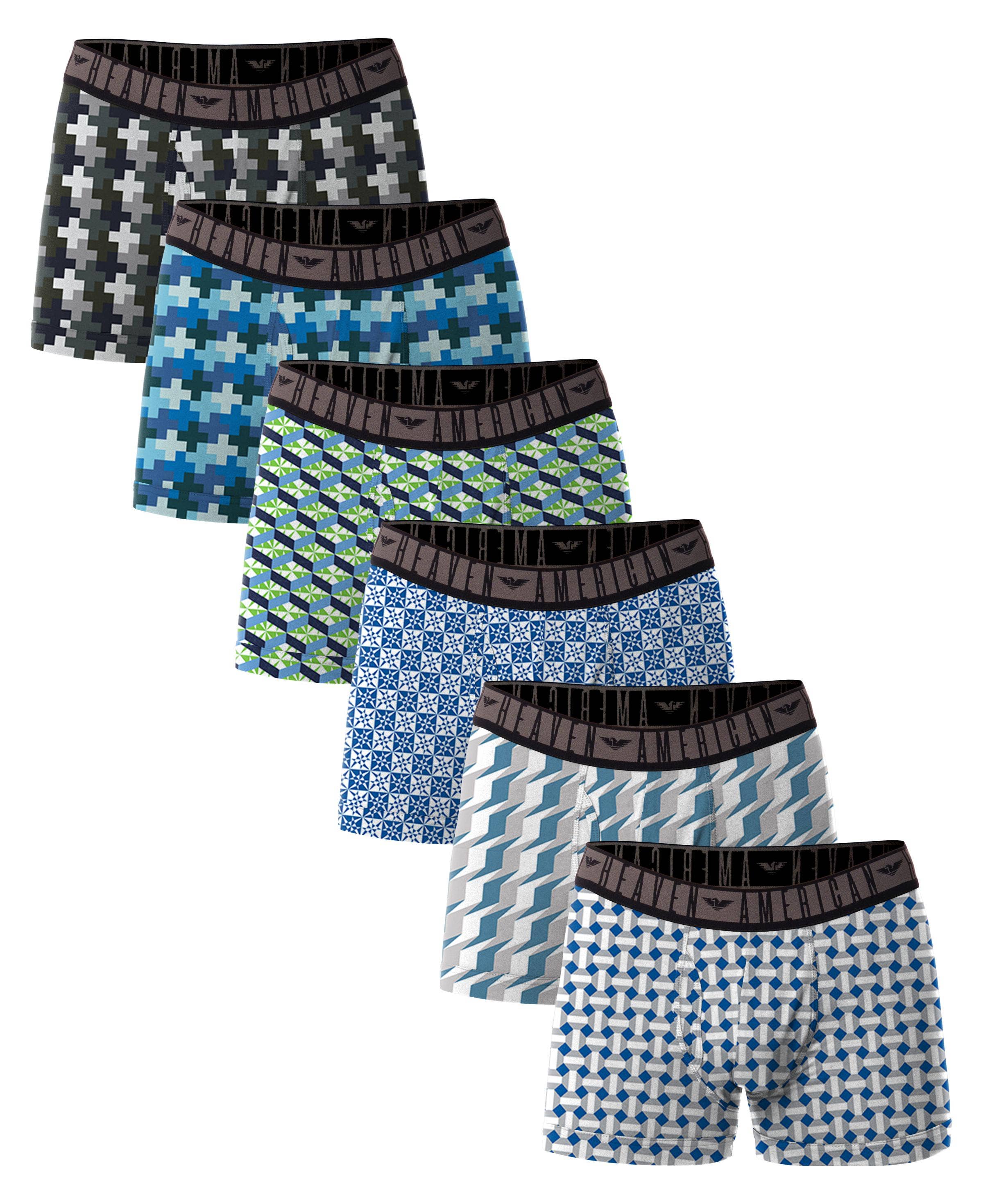 I-Wear Brands – Roupa interior - Homem por atacado – Pacote com 6 calções masculinos de micro fibra flexível1