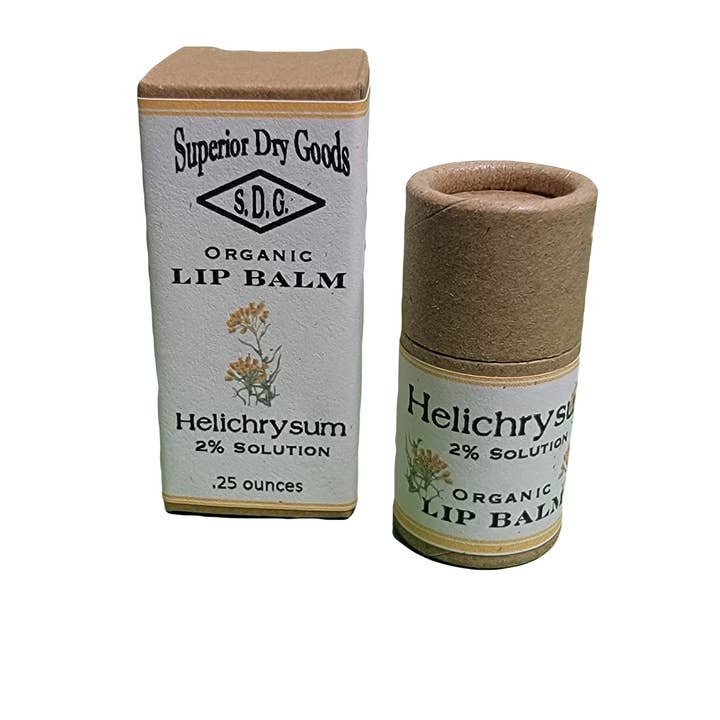 Superior Dry Goods - Wholesale Lip Balm - Helichrysum Lip Balm | Paperboard Tube | Natural & Organic6