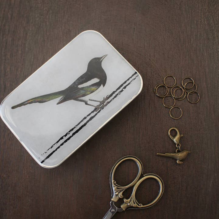 NNK Press - Wholesale Knitting/Crochet Supplies - "Birds Of A Feather..." Notion Tins (Set of 4)10
