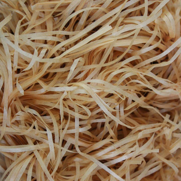 100 grams Shredded Paper Gift Hamper Filling - Light Brown for wholesale by Emartbuy
