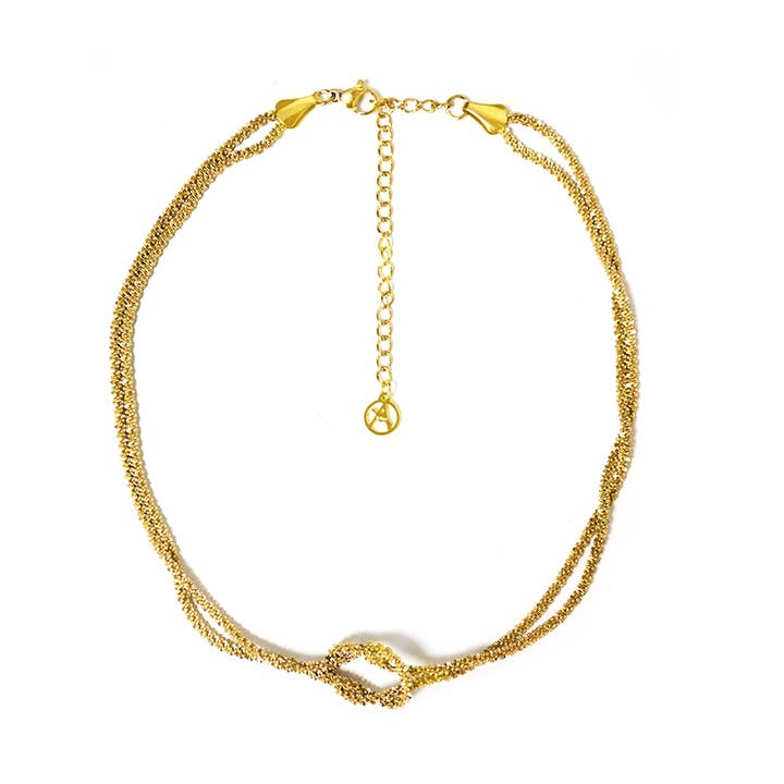 COLLAR CON NUDO DE DOBLE HILO para venta al por mayor de AMORINO SRL