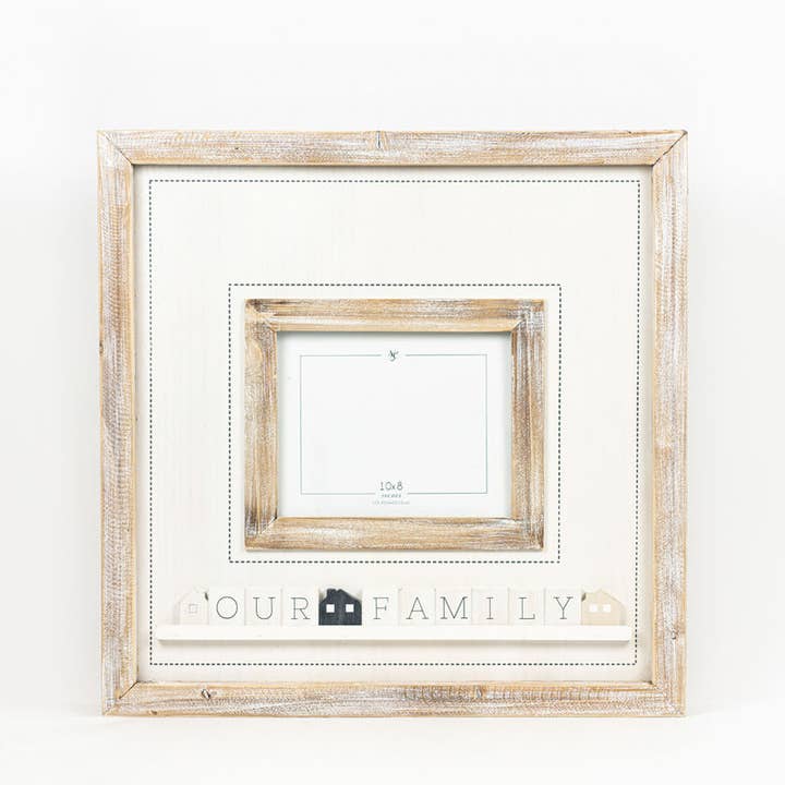 Adams & Co. - Wholesale Picture Frame - 15700 - 24x24 wood photo frame for 10x8 pic FAMILY Clearance