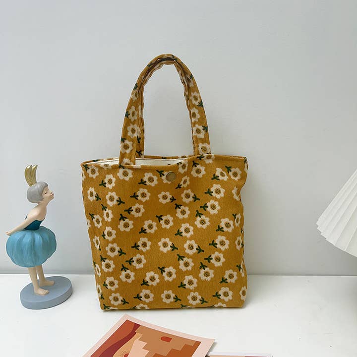 Funkyrel® Atzbranding Limited - Wholesale Tote Bag - Women's - Small Vintage Artistic Floral Tote Bag