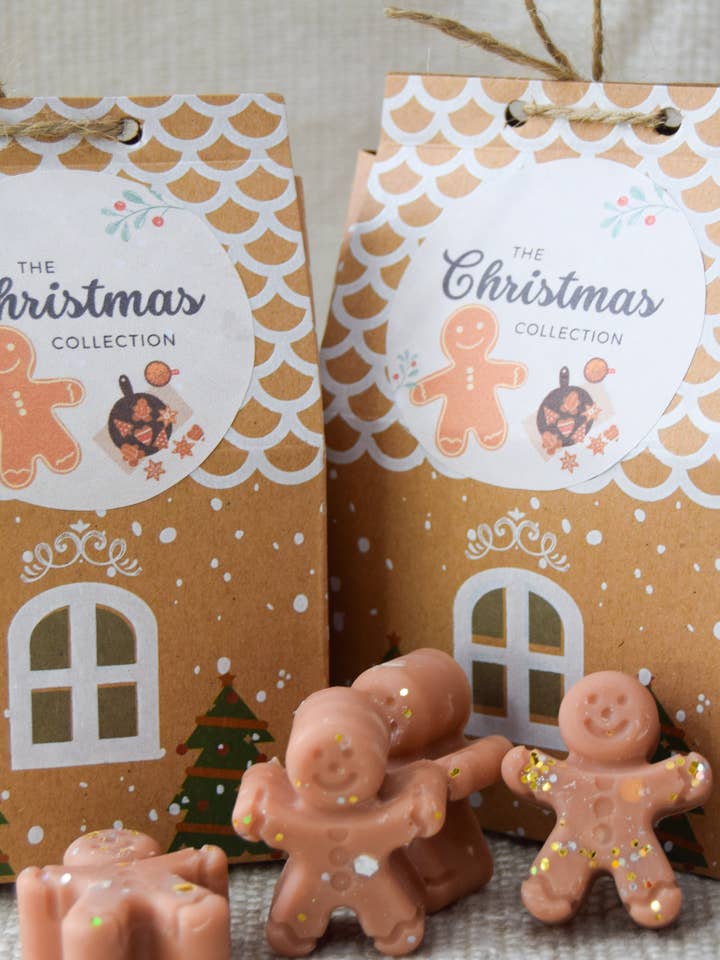 Christmas Gift Set- Gingerbread House Wax Melts for wholesale by Firefly Handmade Creations ltd