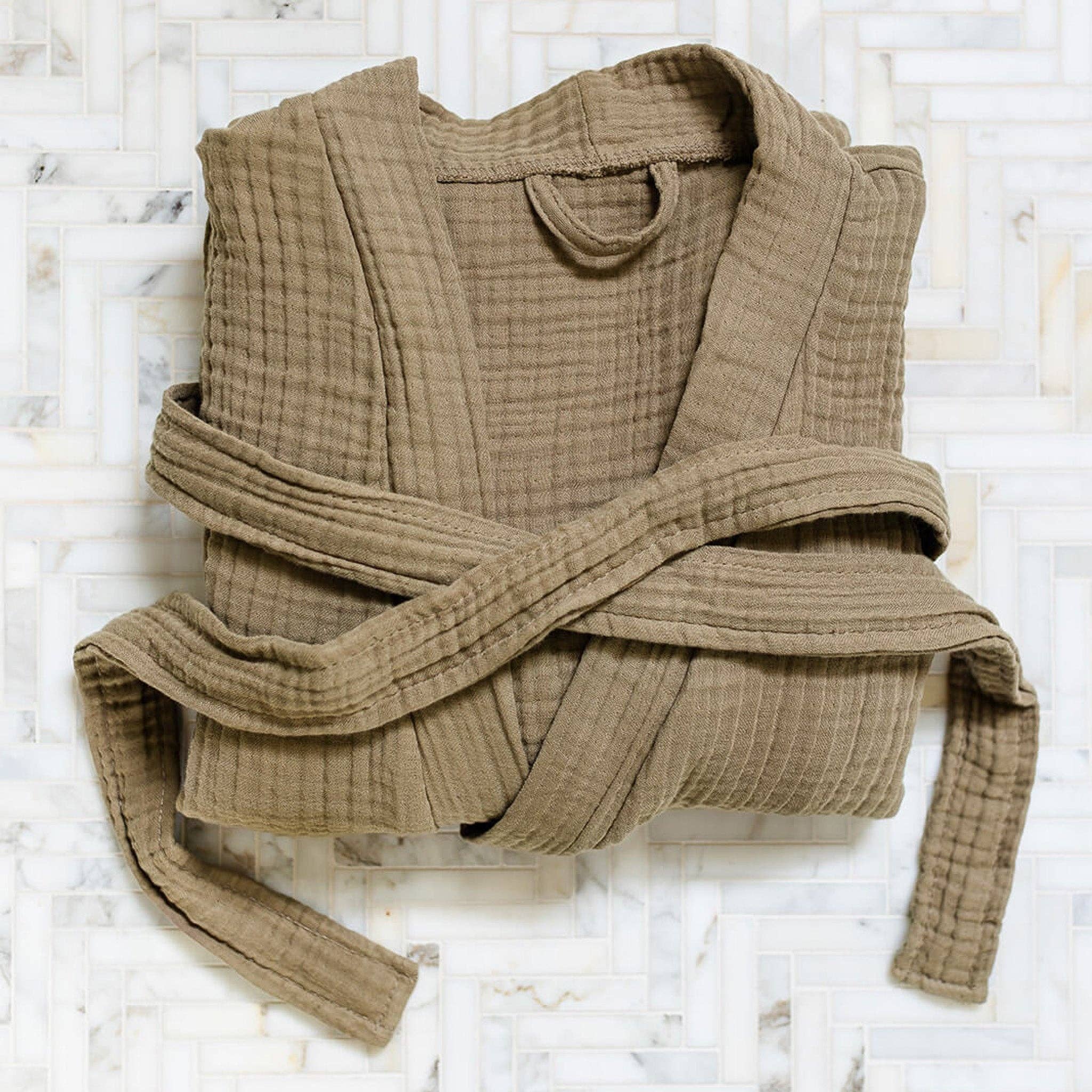 Pine & Palm Home - Wholesale Robe - Unisex - OEKO-TEX® Turkish Cotton Soft Muslin Breathable Bathrobe2