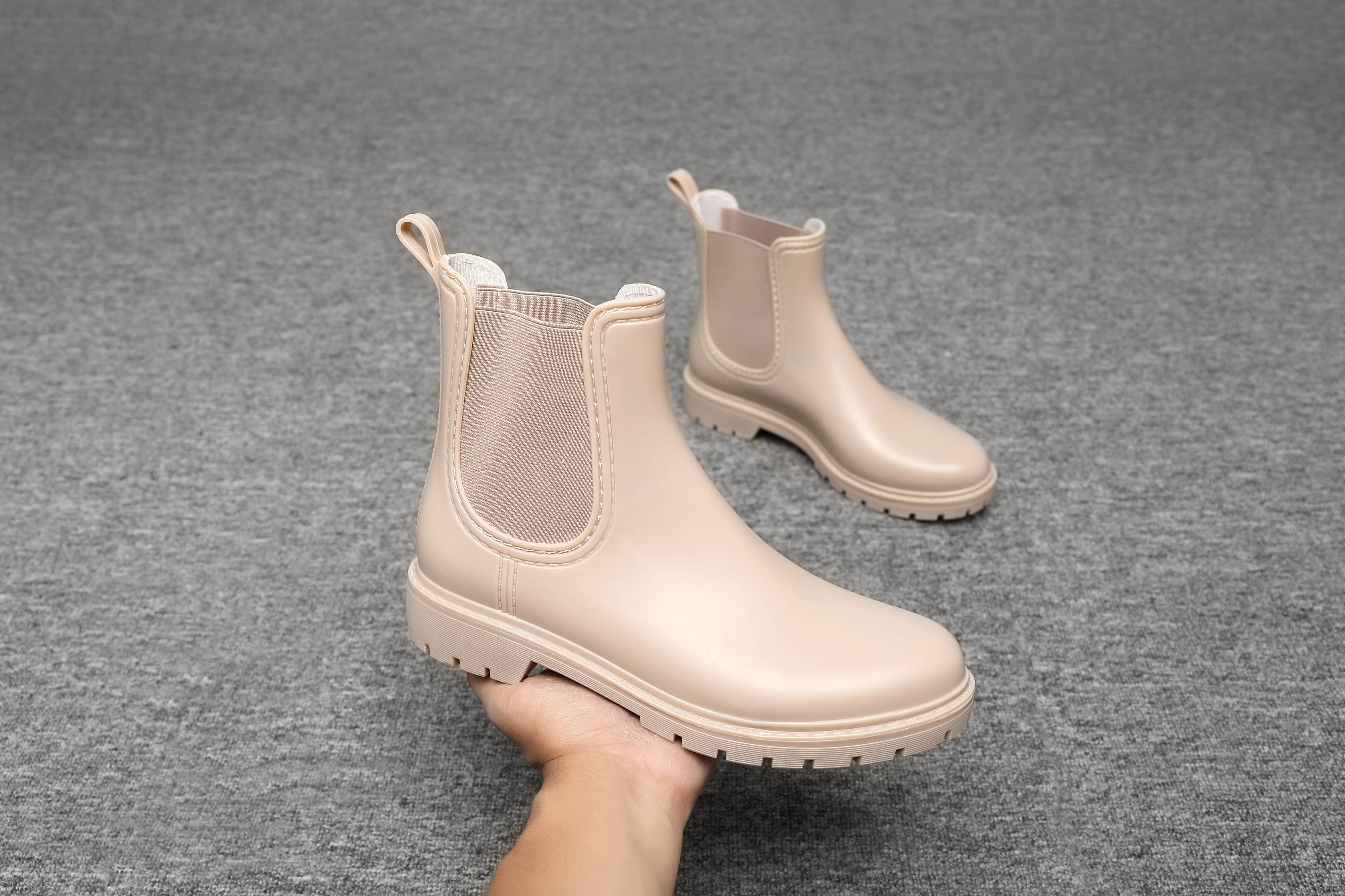 Top Staka - Wholesale Rain Boots - Women's - BG-593 Women Waterproof  Ankle Chelsea Booties 1