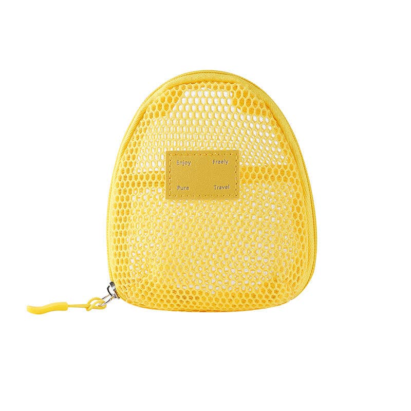 Dipped Shop – wholesale Make-up/cosmetic bag – Solid Color Mesh Mini Make Up Bags DP25C64215