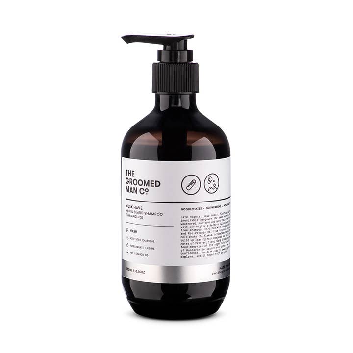 Musk Have Hair and Beard Shampoo for wholesale by The Groomed Man Co.