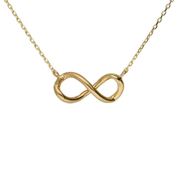 Kort uendelig Sera halskæde i sølv for engroshandel hos Victoria Cruz