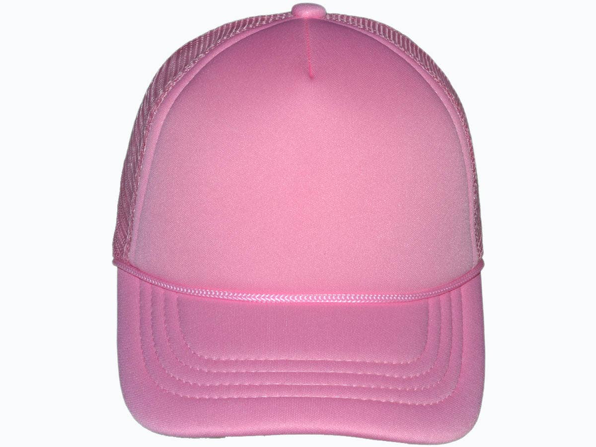 Buck Wholesale - Wholesale Trucker Hat - Unisex - Youth Size Blank Foam Trucker Hats - Foam Front Mid Profile14