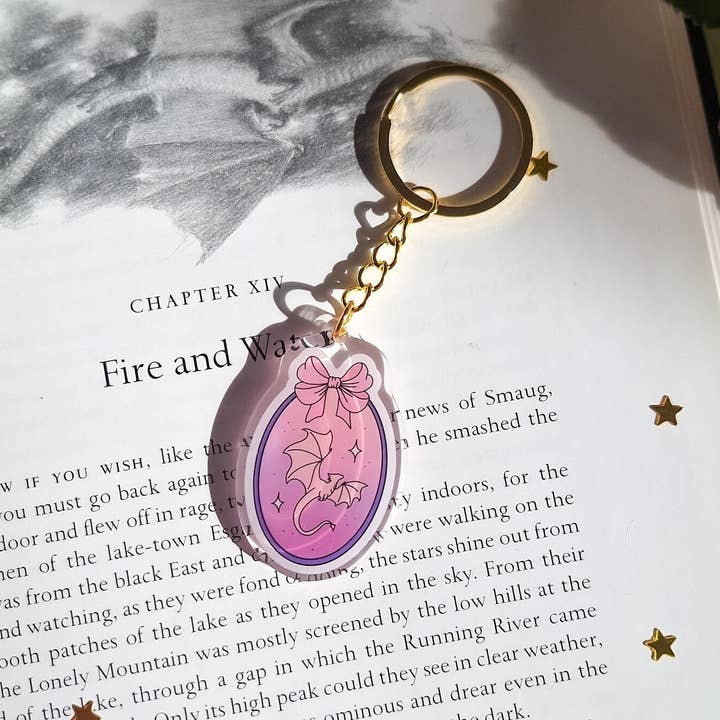 dragon bow keyring for wholesale by Romantasy Designs