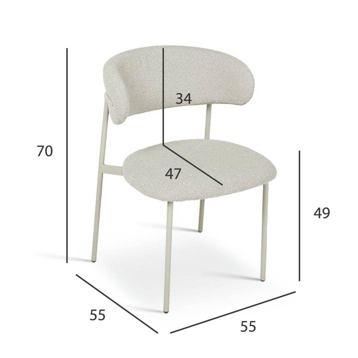 Furnhouse - Wholesale Chair - Set of 2 Dining Chairs Diana - Beige16