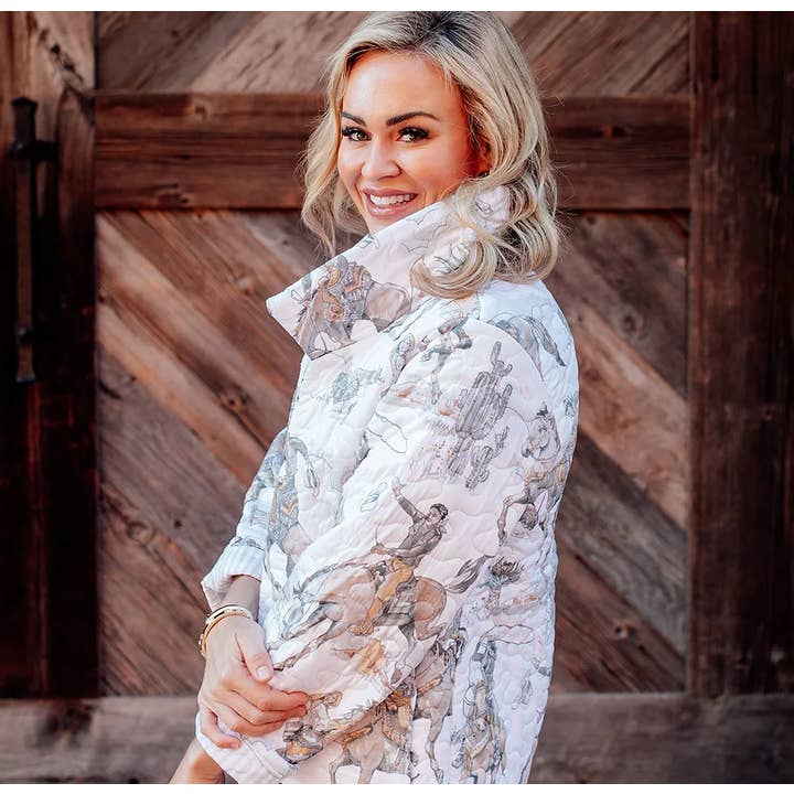 Ida Mae Home - Wholesale Jacket - Women's - Birdie Cowgirl Neutral Quilted Jacket2
