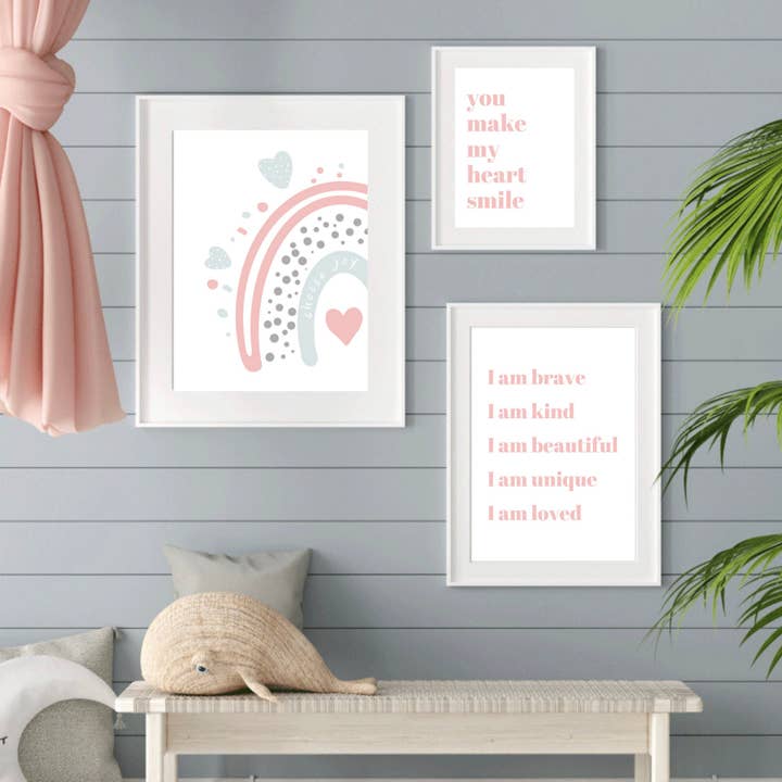 Set of 3 Girls Room Print, Girls Room Wall Decor, Girls for wholesale by PRINTD image