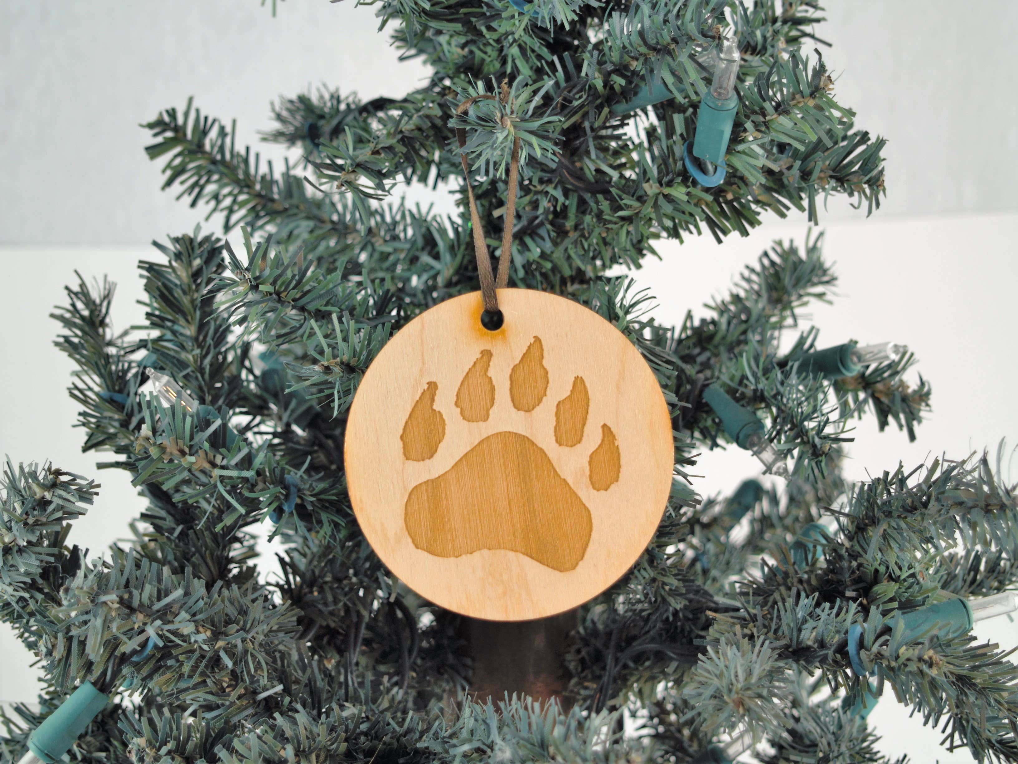 Rocket Laser Graphics - Wholesale Ornament - Bear Paw Ornament