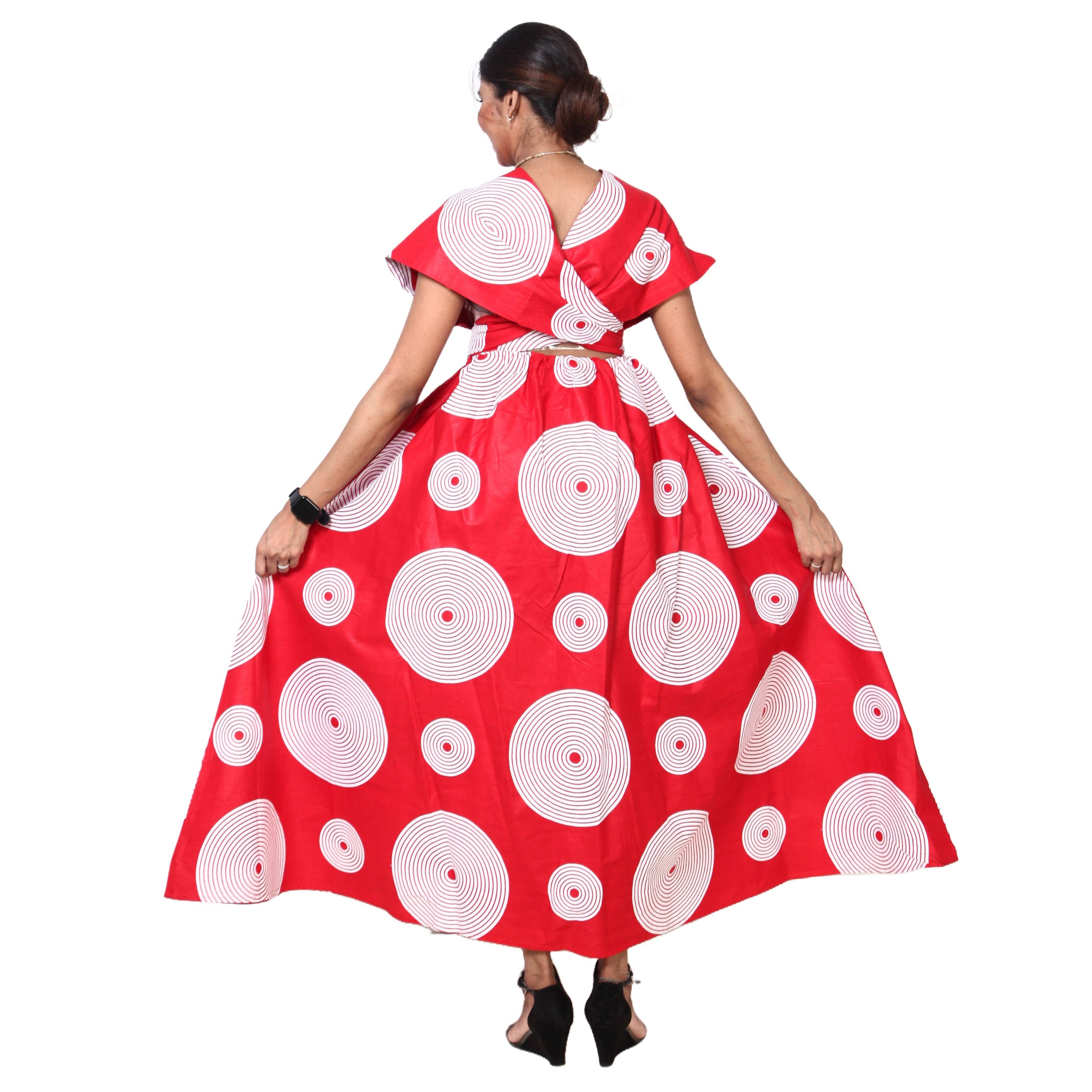 African Stars - Wholesale Dress - Women's - Women's Multi Way Style Maxi Dress -- FI-68L18