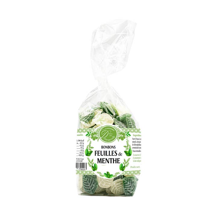 Bonbons Feuilles Menthe 150 g - Delavauzelle - ref 77922 pour la vente par Delavauzelle