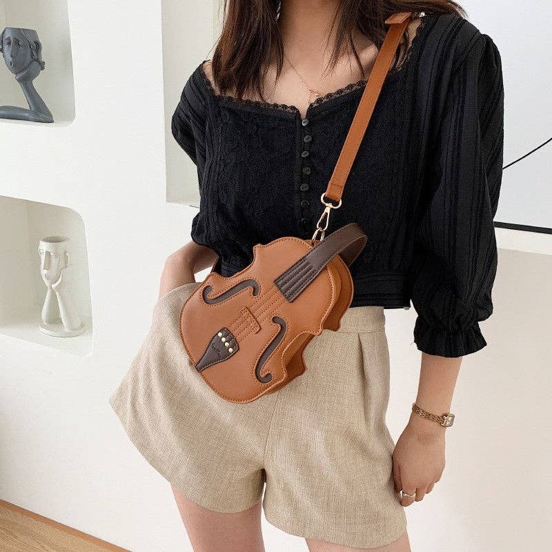 ShieldChic - Wholesale Crossbody Bag - Women's - Creative Violin Shape Crossbody Bag1