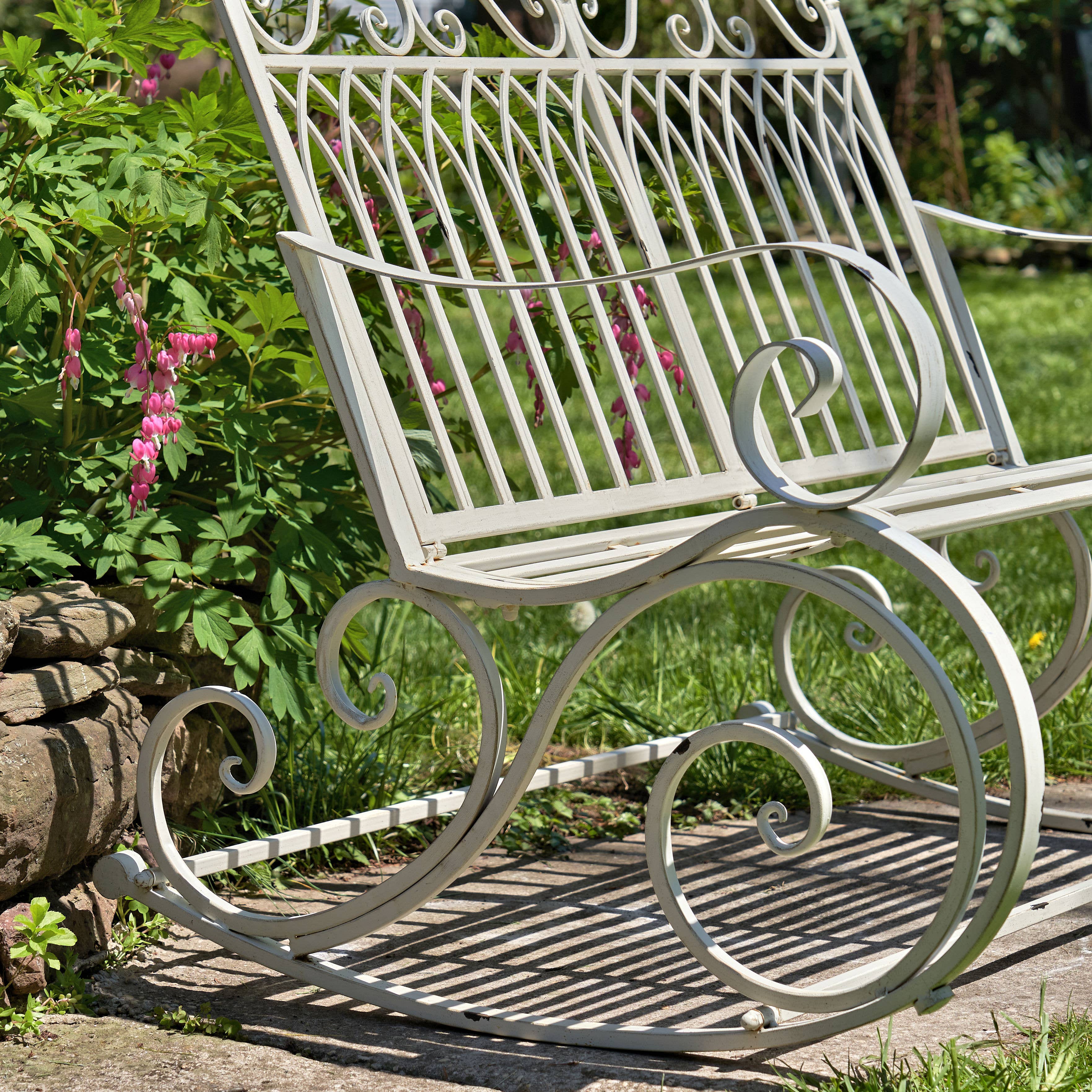 Zaer Ltd. International - Wholesale Bench - Iron Rocking Garden Furniture "Tatiana" Collection- 4 Option7