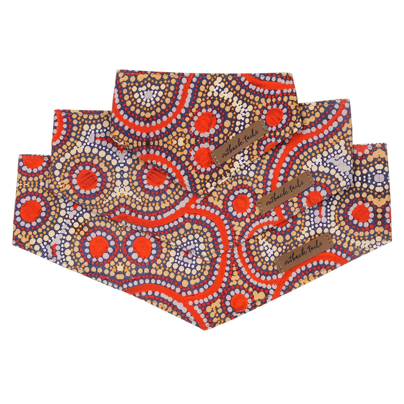 Outback Tails – Engroshandel Bandana - Hund – Hundebandana - Snake Dreaming6