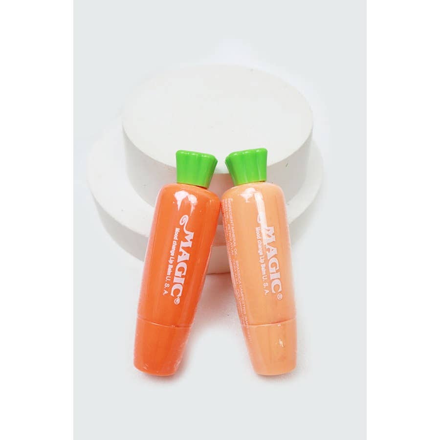 MIX COLOR Carrot Style Mood Change Lip Balm for wholesale on Faire