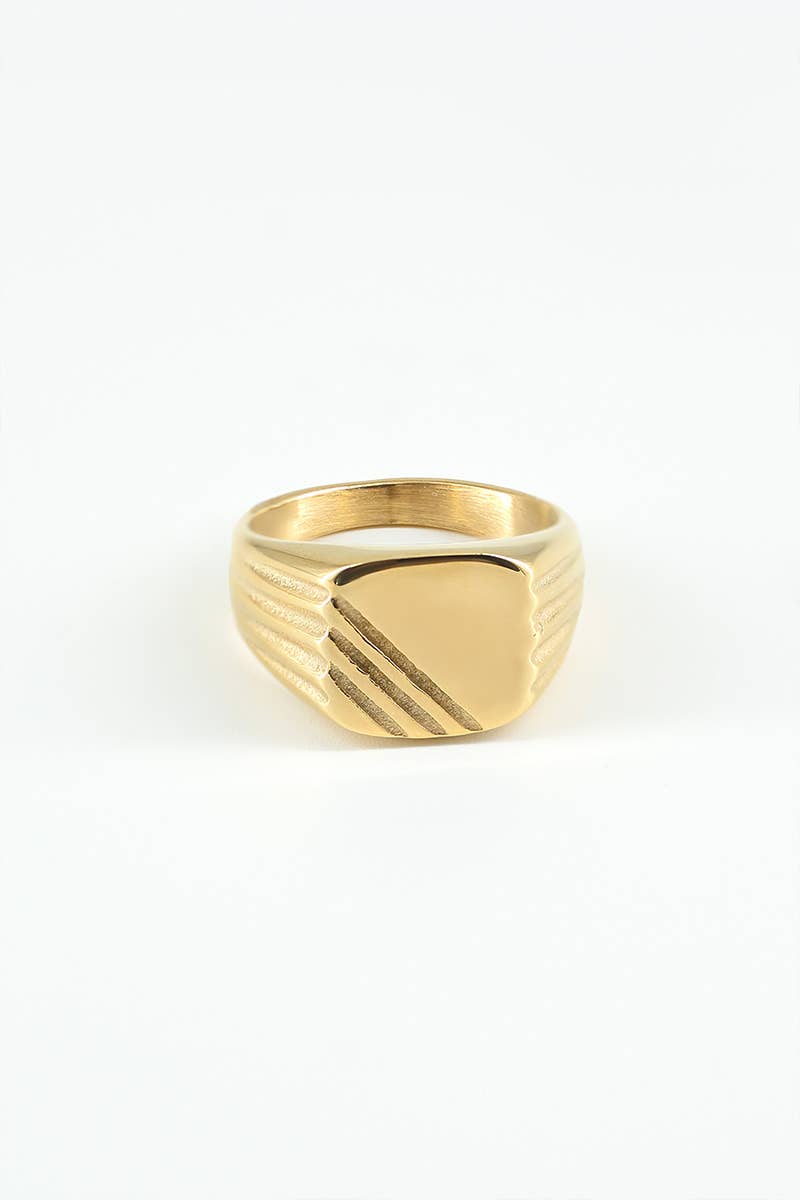 Gold Stainless steel ring 4TG55 for wholesale on Faire