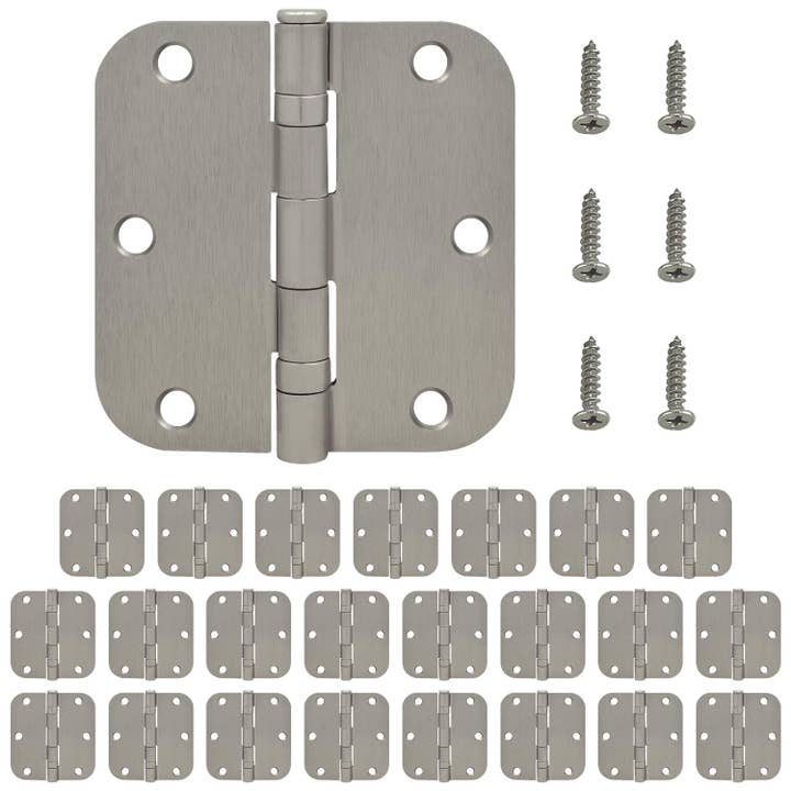 Nuk3y Residential 3 1/2" x 3 1/2" Ball Bearing Door Hinge 5/8 Radius for wholesale by Nuk3y