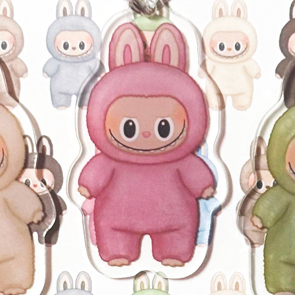 Parasol Paper - Wholesale Keychain - Women's - Labubu Exciting Macaron Series Mini Acrylic Charms4