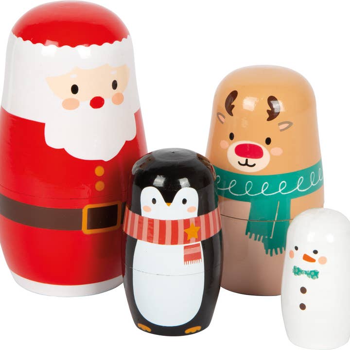 small foot - Venta al por mayor Juguete de madera - Niños - Muñeca rusa Navidad | Navidad | Juguete de madera
