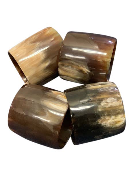 Harkiss Designs - Wholesale Napkin Ring - Horn Napkin Rings (Set of 4)8