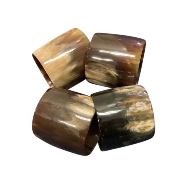 Harkiss Designs - Wholesale Napkin Ring - Horn Napkin Rings (Set of 4)8