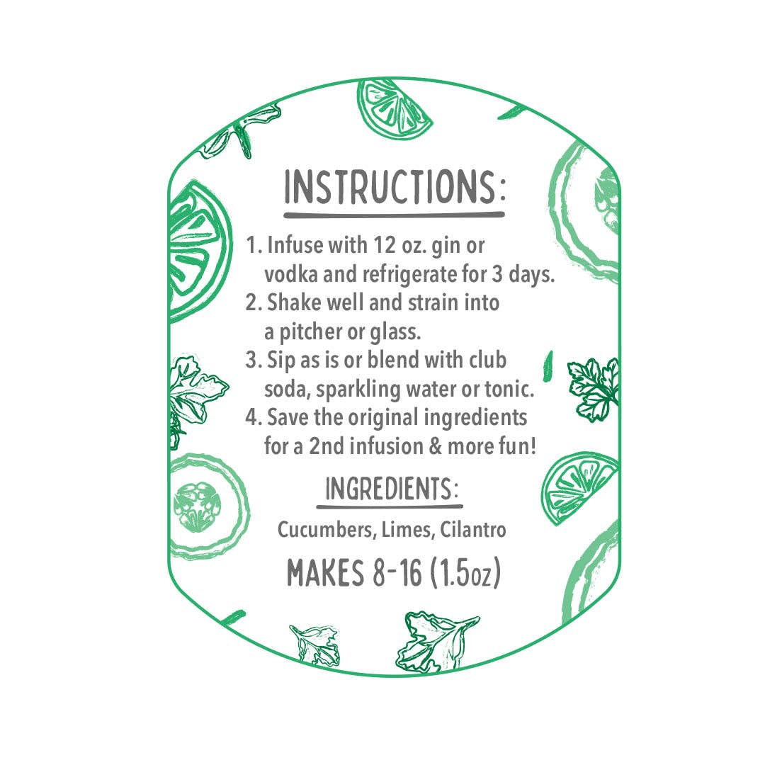 McKinnon's Dry Craft Cocktails - Wholesale Cocktail Mix/Syrup - Cucumber Cilantro3