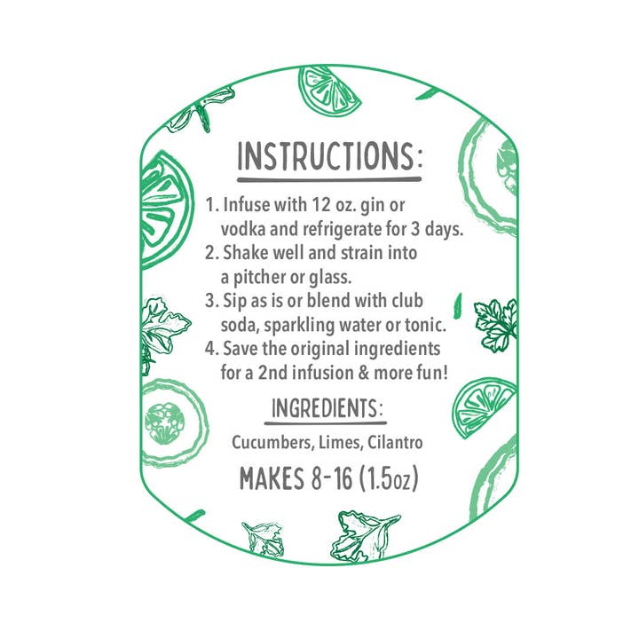 McKinnon's Dry Craft Cocktails - Wholesale Cocktail Mix/Syrup - Cucumber Cilantro3