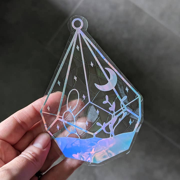 Toasty Teacup – wholesale Solfångare – Natthimmel Terrarium Suncatcher Fönster Cling0