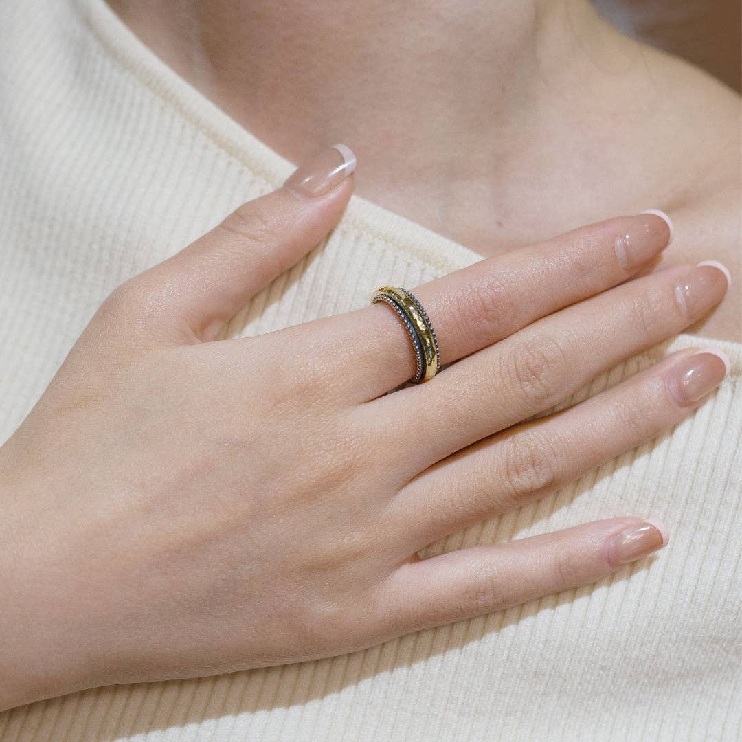Ideaure Jewelry - Wholesale Band/Stacked Ring - Emma Spinner Ring1