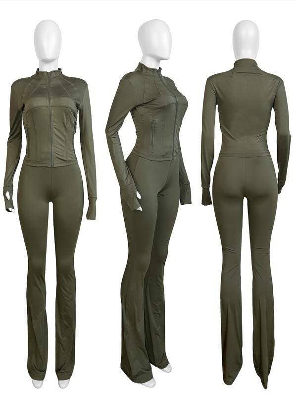 Flarix - Vente Combinaison – femme - Combinaison ajustée à manches longues zippée9