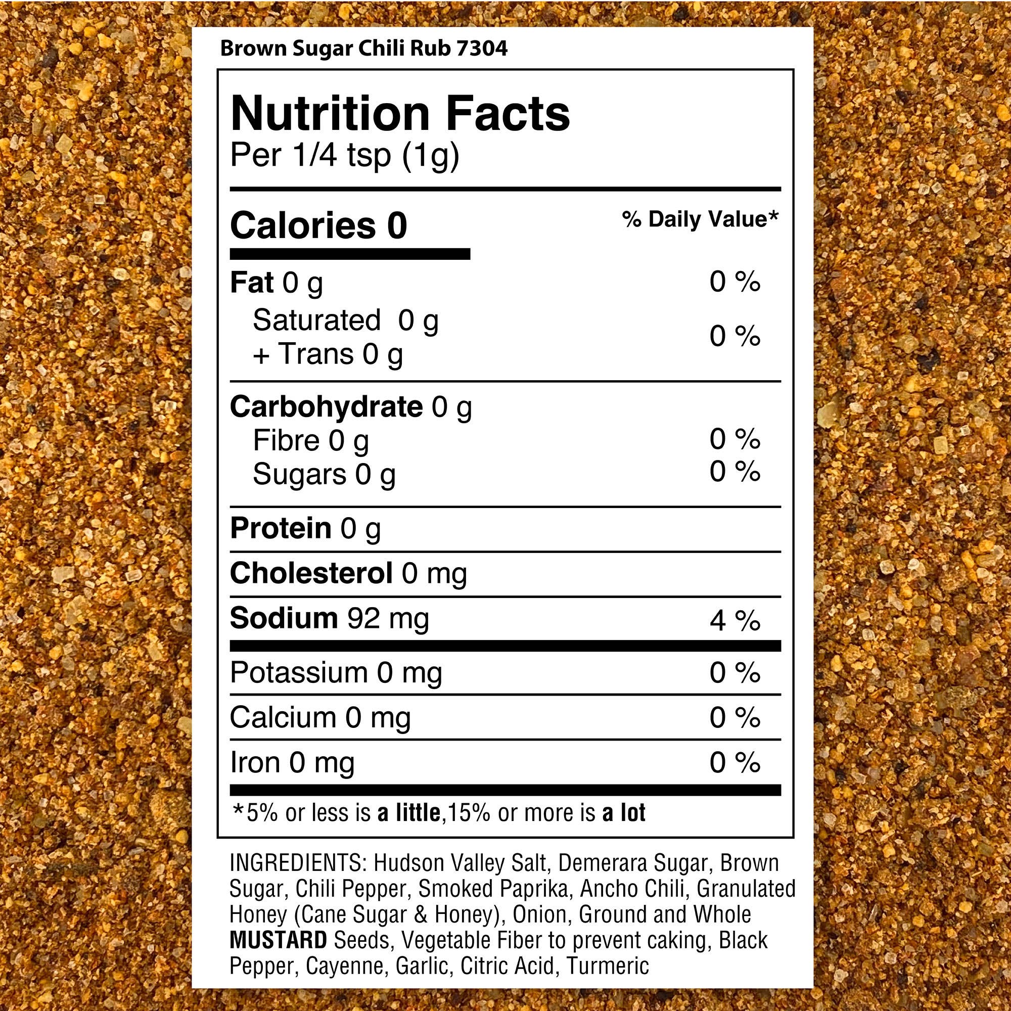 THE SPICE LAB - Wholesale Rub - Brown Sugar Chili Rub - Case of 6 - 5 oz Shaker Jars3