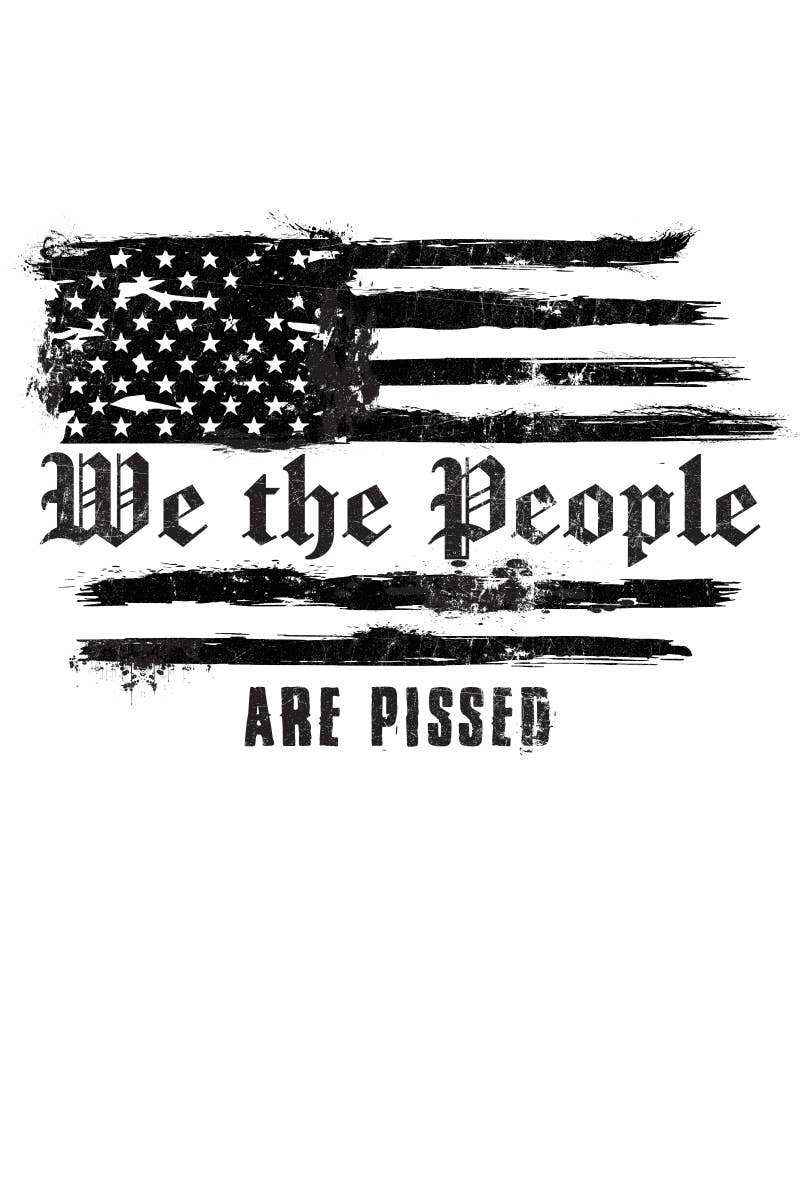 Polar bee - Wholesale Screen Printed T-Shirt - Men's - WPB-2213.  WE THE PEOPLE ARE PISSED1